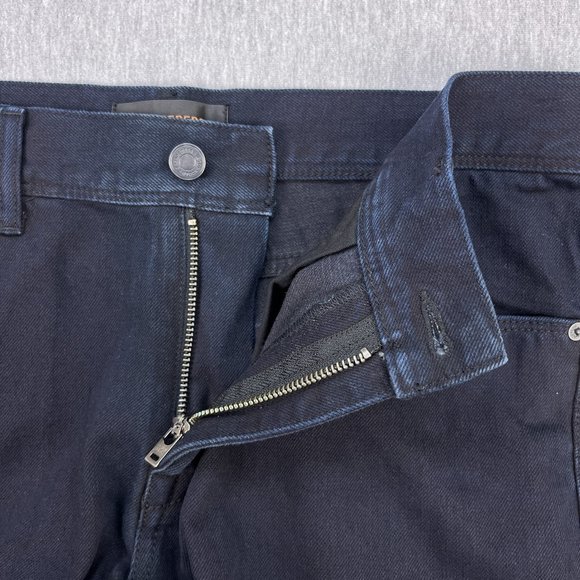 J. Lindeberg Jeans Mens 34x34 Damien Black Ink Mid-Rise Skinny Dark Wash Denim - Picture 4 of 15